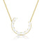rose cut diamond crescent moon arching pendant necklace in 18k yellow gold <span class='visuallyhidden'>Text, phone 323-404-2959 for shopping help.</span>